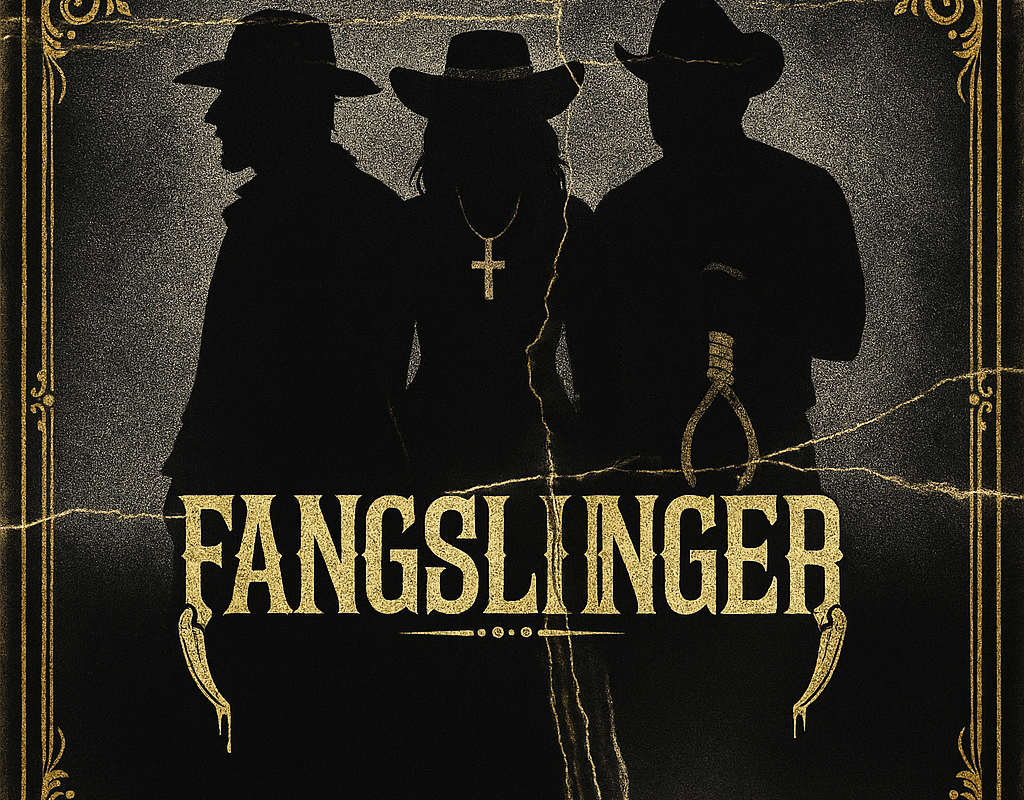 The debut EP from UK based Gothic-Western rockers FangSlinger, 'We Are The Night',