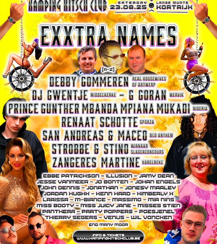 Kamping Kitsch Club verrast met extra namen op de affiche