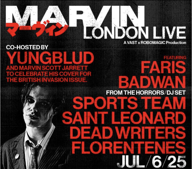 Yungblud co-hosts the first ever MARVIN LIVE