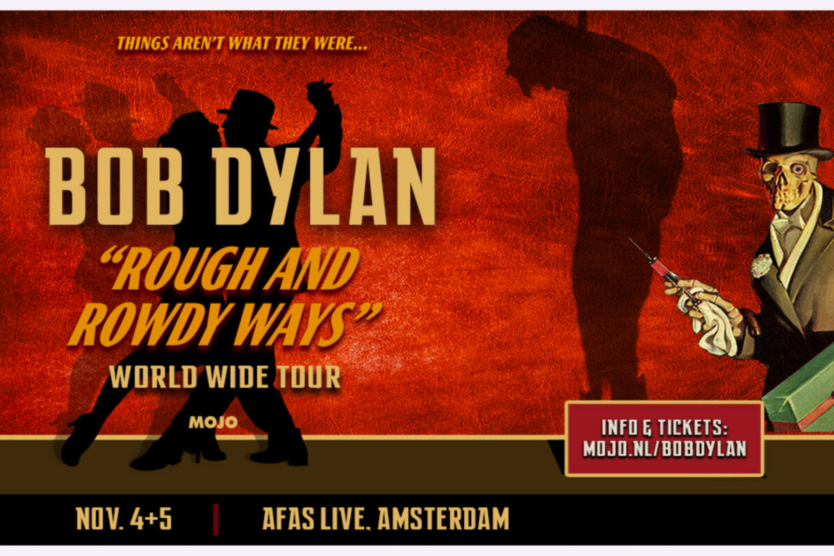 Bob Dylan naar AFAS Live op 4 en 5 november tijdens "Rough and Rowdy Ways" world tour
