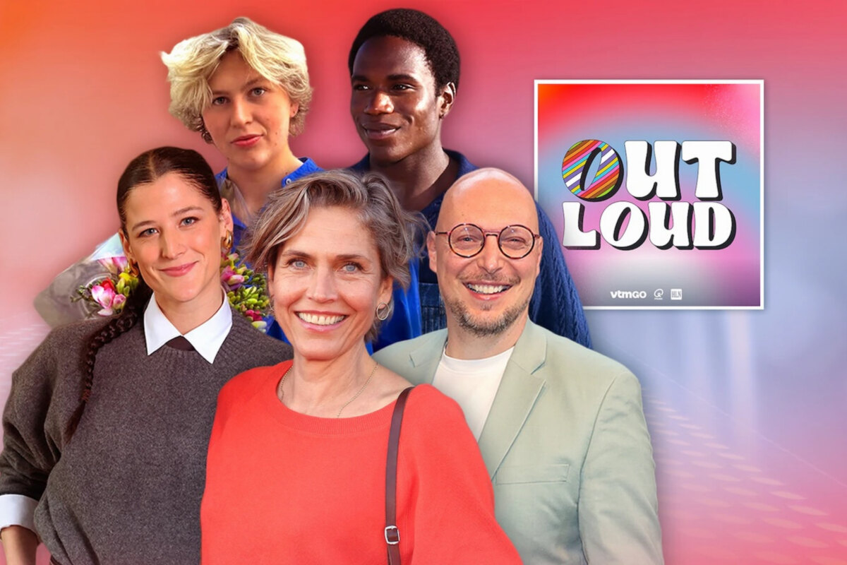 Bart Appeltans, Nora Monsecour, Joke Devynck, Francisco Schuster en Clémentine Caron openhartig over hun coming out in podcast Out Loud