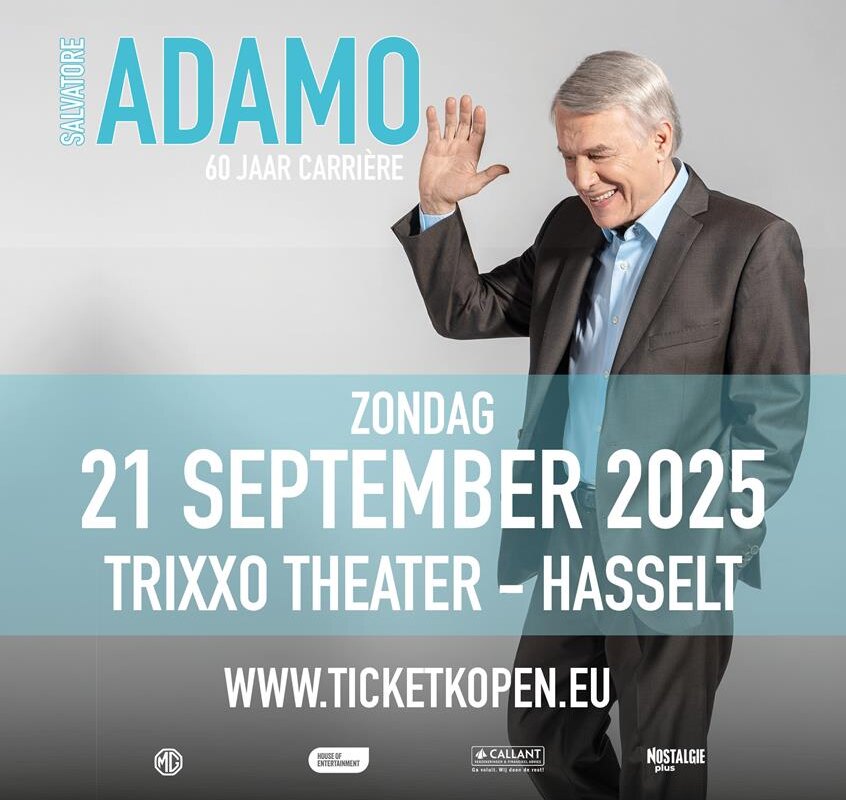 Extra parterre-plaatsen voor concert Adamo dankzij uitbreiding capaciteit Trixxo Theater Hasselt
