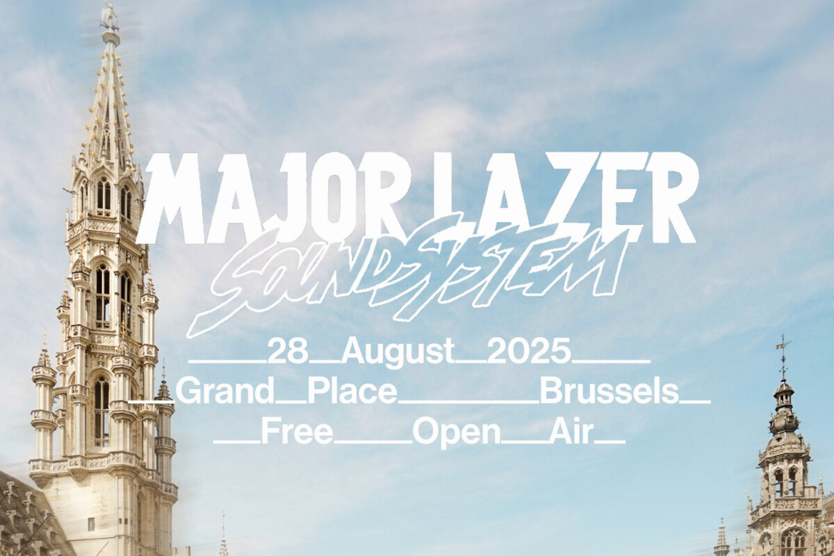 Hangar een exclusief en gratis evenement: Major Lazer SoundSystem open air op het mooiste plein van Europa, de Brusselse Grote Markt.  