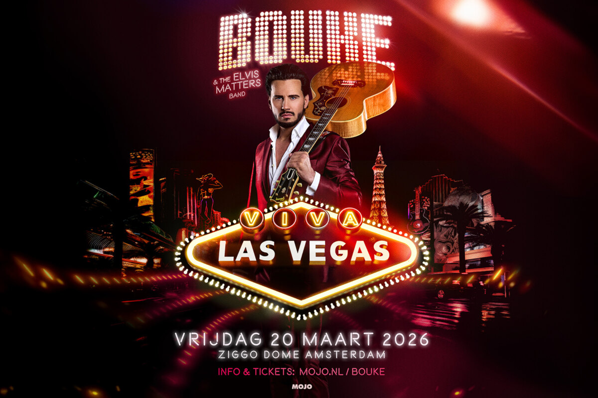 Bouke presenteert Viva Las Vegas in Ziggo Dome op vrijdag 20 maart 2026