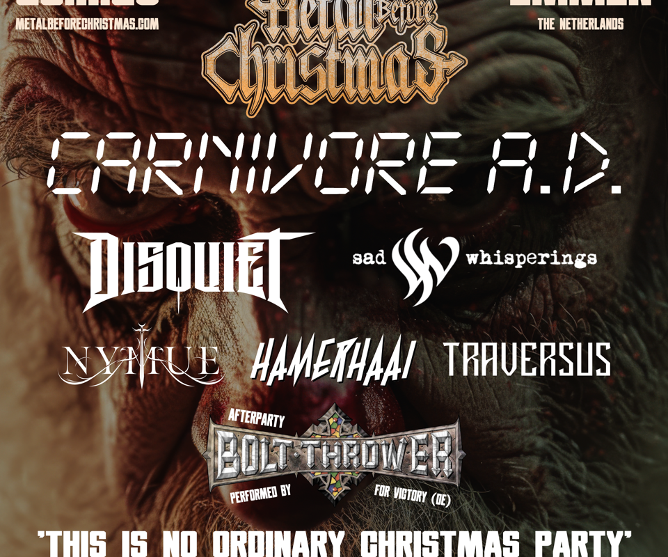Carnivore A.D. headliner van Metal Before Christmas 2025 – volledige line-up bekendgemaakt