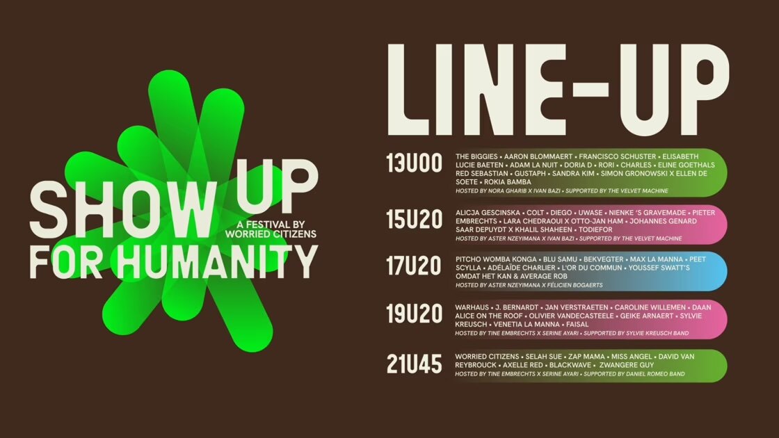 Show Up for Humanity onthult finale line-up en volledige timetable voor 20 september
