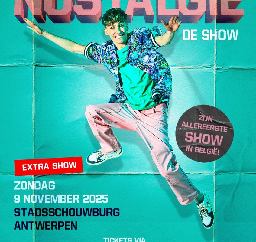 Derde show in Stadsschouwburg Antwerpen voor online sensatie JOB Dutchtuber