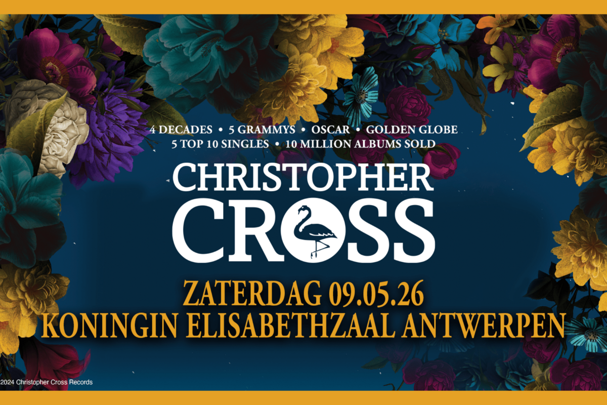 Christopher Cross komt in 2026 naar België: op 9 mei in de Koningin Elisabethzaal in Antwerpen!