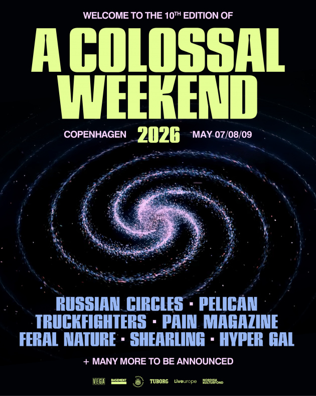 A Colossal Weekend announces first artists with RUSSIAN CIRCLES and PELICAN as headliners for 10th year anniversary edition in 2026
