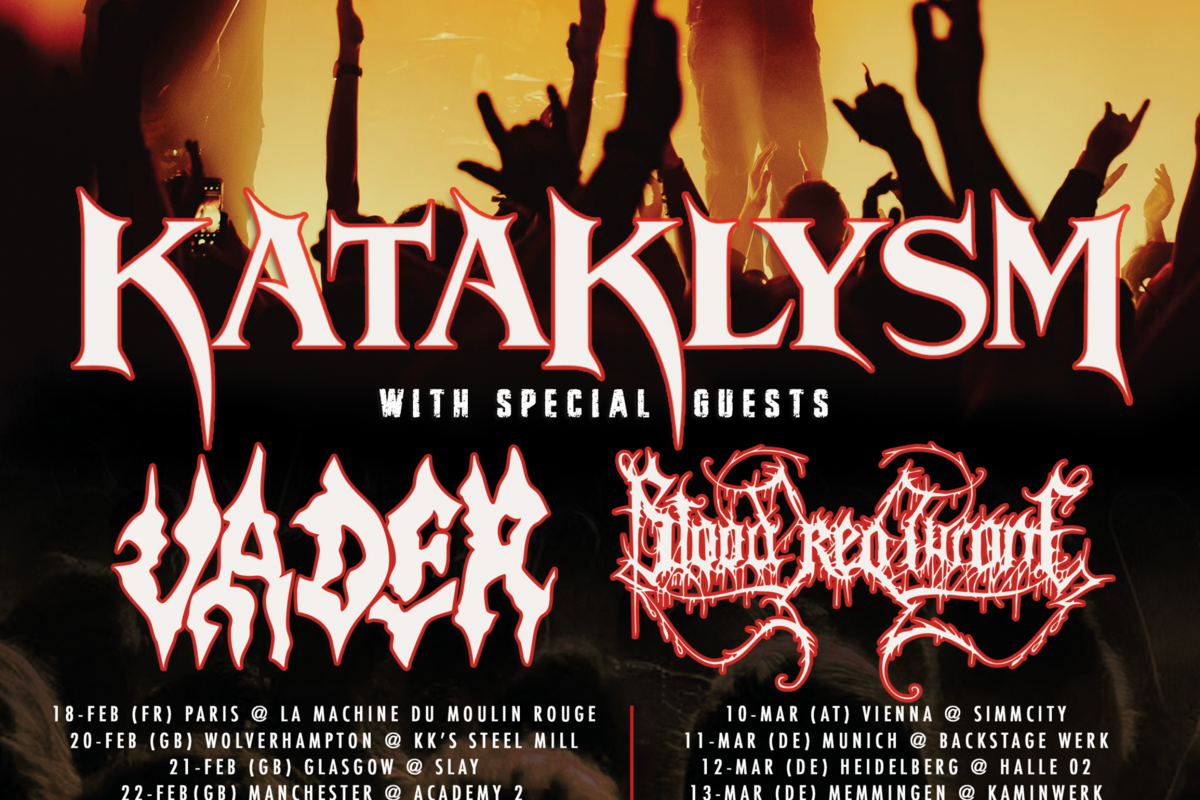 KATAKLYSM announce 'Freedom Or Death' 2026 European tour with VADER + BLOOD RED THRONE