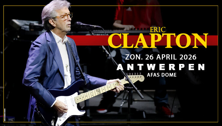 Eric Clapton keert in 2026 terug naar België: op 26 april in AFAS Dome Antwerpen 