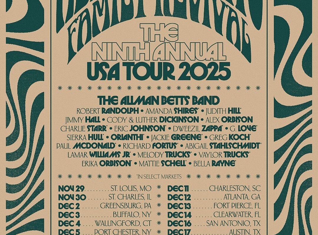 The Allman Betts Family Revival unviels 2nd wave of guest artists; Kicks off next month