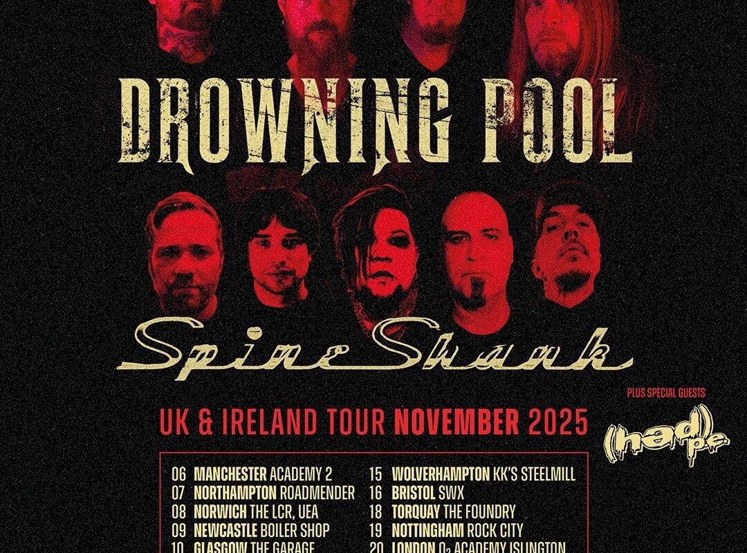 Catch Drowning Pool on tour with Spineshank, kicking off November 6th across the UK and Ireland. ​ 