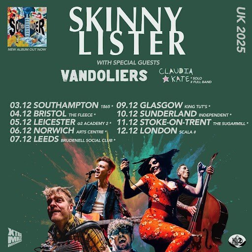 Skinny Lister Release "Tumbling Into Something" - Watch Video || Ahead of December UK Tour