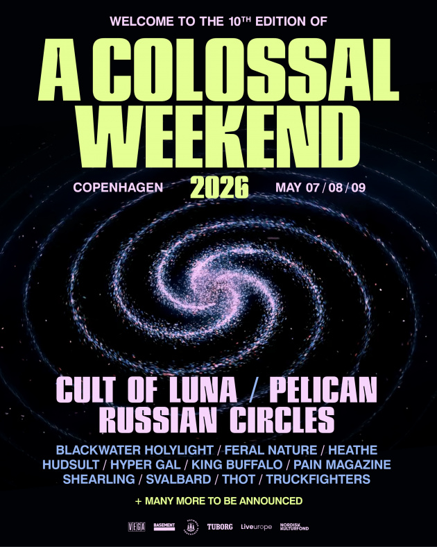 A COLOSSAL WEEKEND announces CULT OF LUNA and six other bands for 10th year anniversary edition in 2026