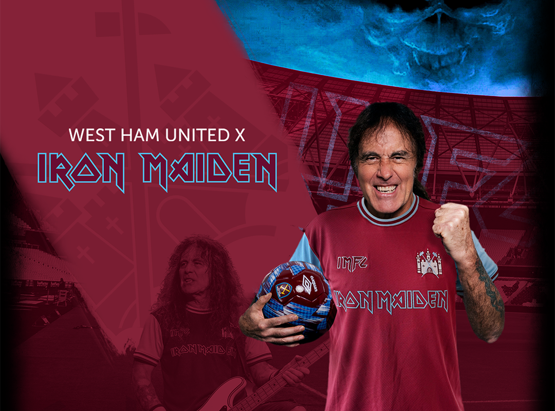 Iron Maiden & West Ham United launch double anniversary shirt