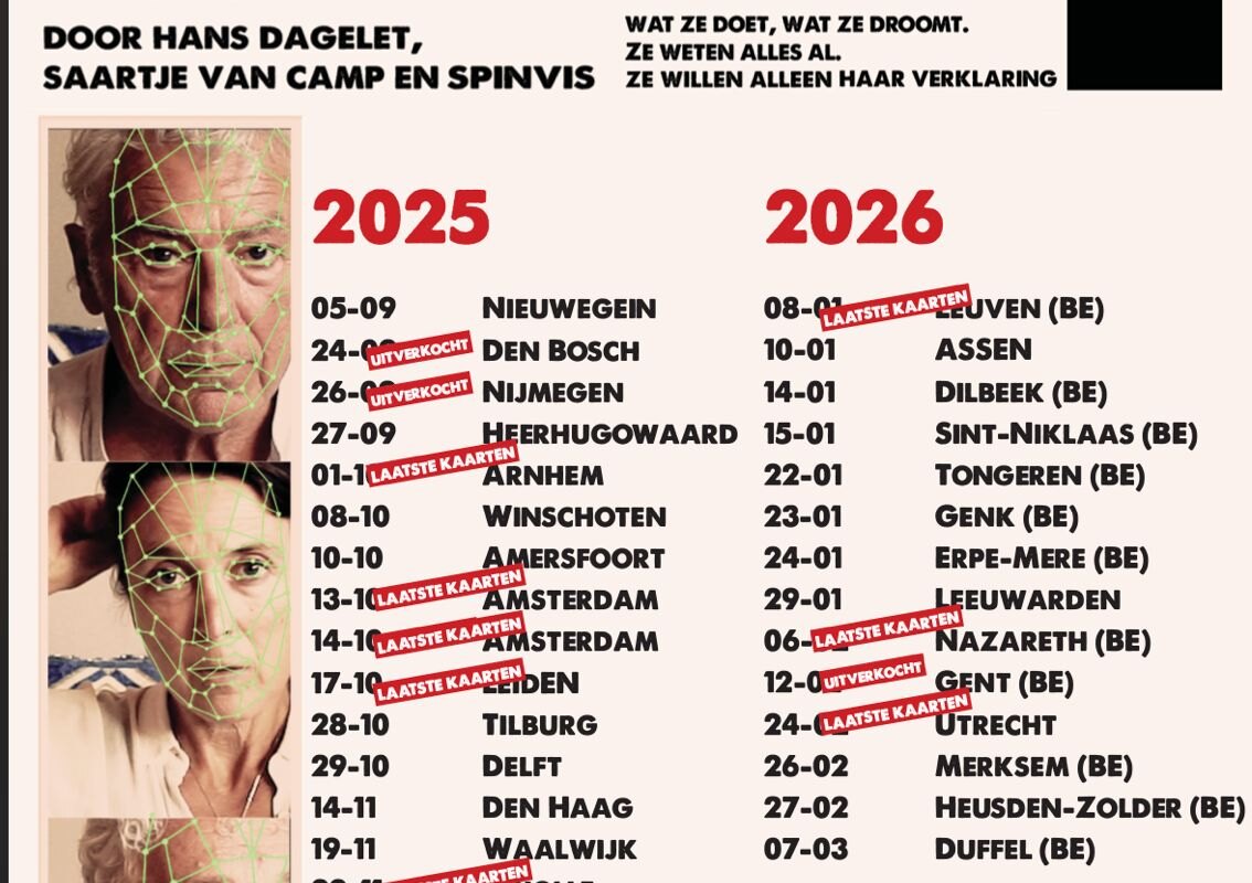 Spinvis brengt nieuwe single 'Bang Dat Ik Spring' - uit de theatervoorstelling MOM