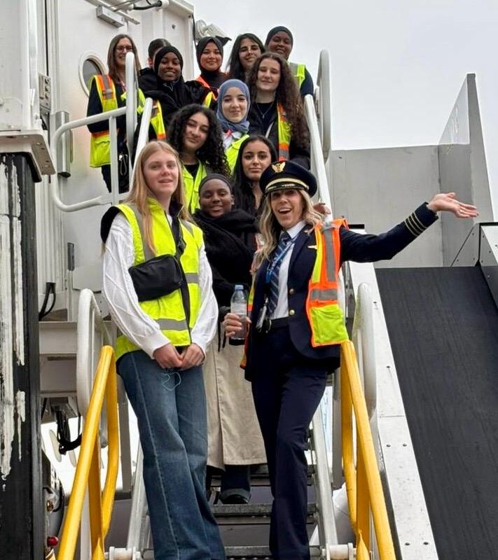 United Airlines Celebrates Girls in Aviation Day at Brussels Airport
