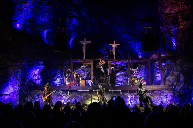 Curse Of Cain release spectacular “80M Underground” Live Show, Performed in a Swedish Mine 80 Meters below the Earth!