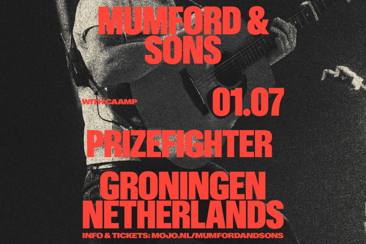 Mumford & Sons naar Stadspark Groningen op woensdag 1 juli tijdens 'Prizefighter' tour
