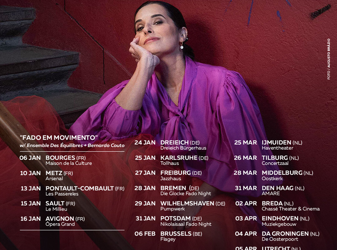 Cristina Branco’s European Tour: 22 concerts across 5 countries in the first 4 months of 2026!