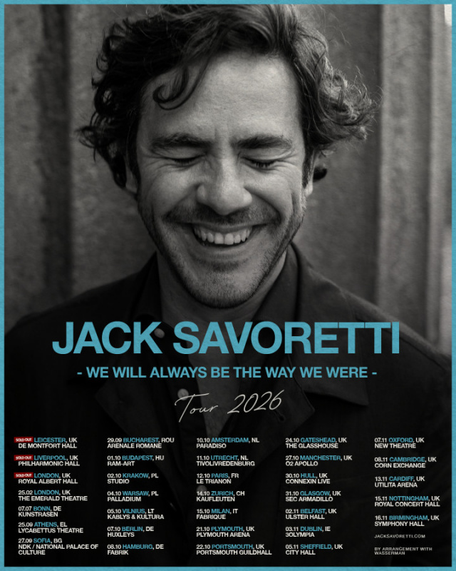 Jack Savoretti Announces UK and European Tour; New Album  "We Will Always Be The Way We Were  " Out April 10th