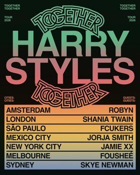 Harry Styles kondigt Together, Together residency aan met exclusieve shows in de Johan Cruijff ArenA