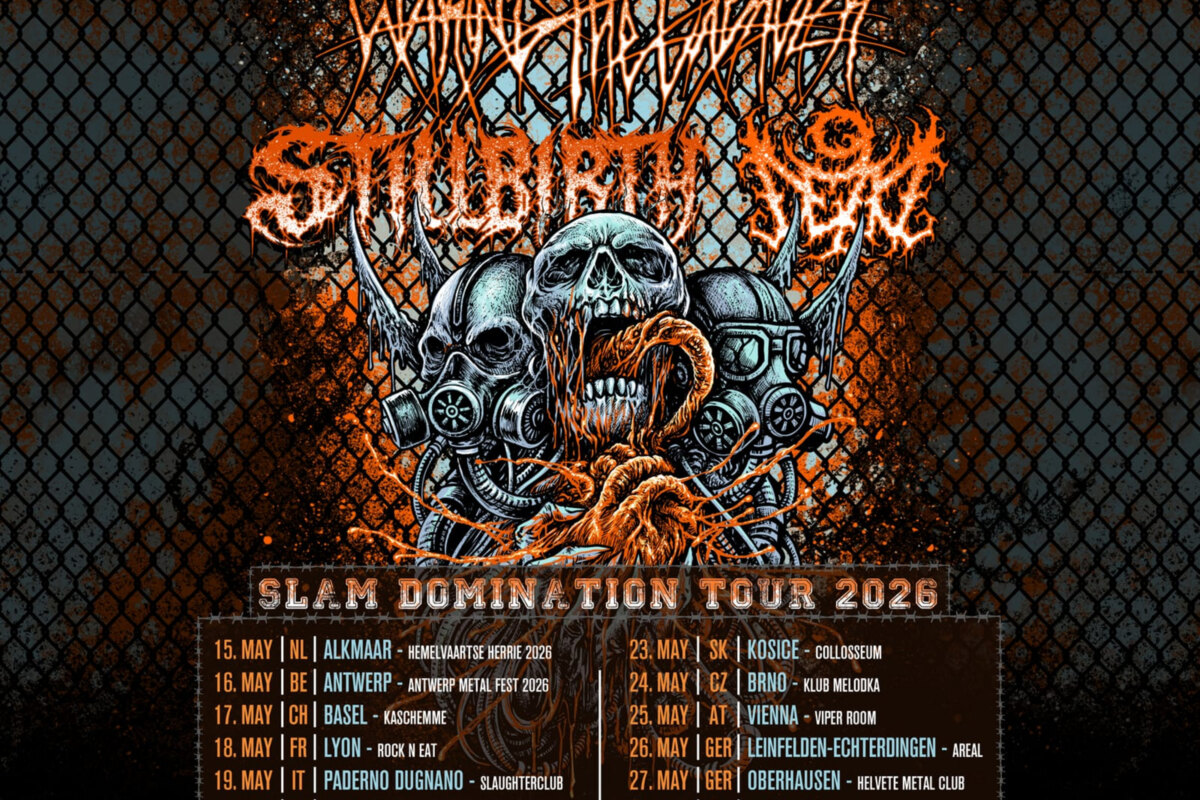 Waking the Cadaver + Stillbirth + 9Dead announce SLAM DOMINATION 2026 EU TOUR