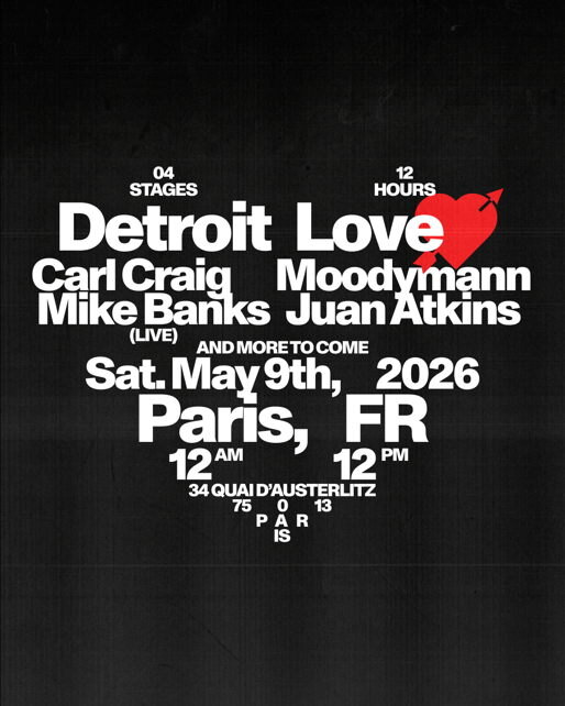  FVTVR presents Detroit Love, a celebration of Detroit Techno in Paris