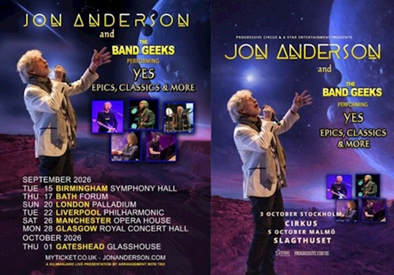 Jon Anderson And The Band Geeks Announce Uk/Sweden Tour Dates