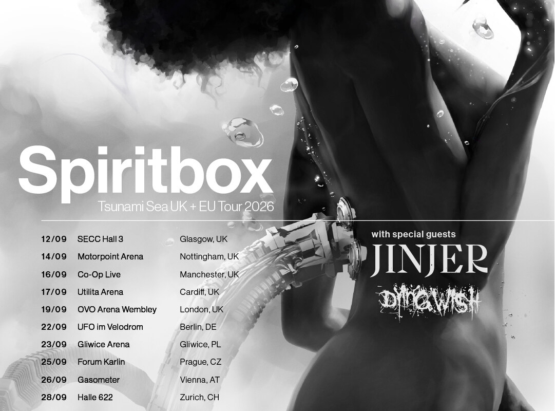 Jinjer Announce 2026 UK + EU Tour as Special Guest for Spiritbox!