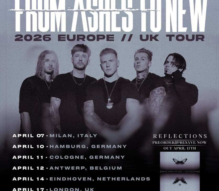 From Ashes To New Announce European And Uk Headline Tour In April 2026 -  New Album "Reflections" Out On April 17 Via Better Noise Music