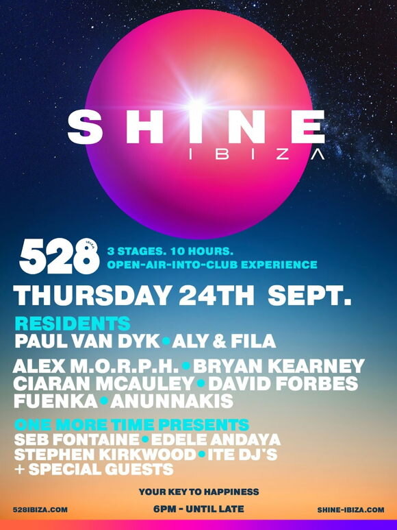 Shine Ibiza returns to 528 Ibiza for a one-day boutique festival takeover this September
