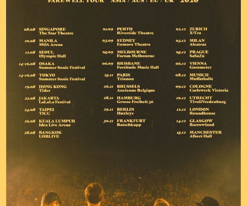 Kodaline announce global 2026 Farewell Tour dates