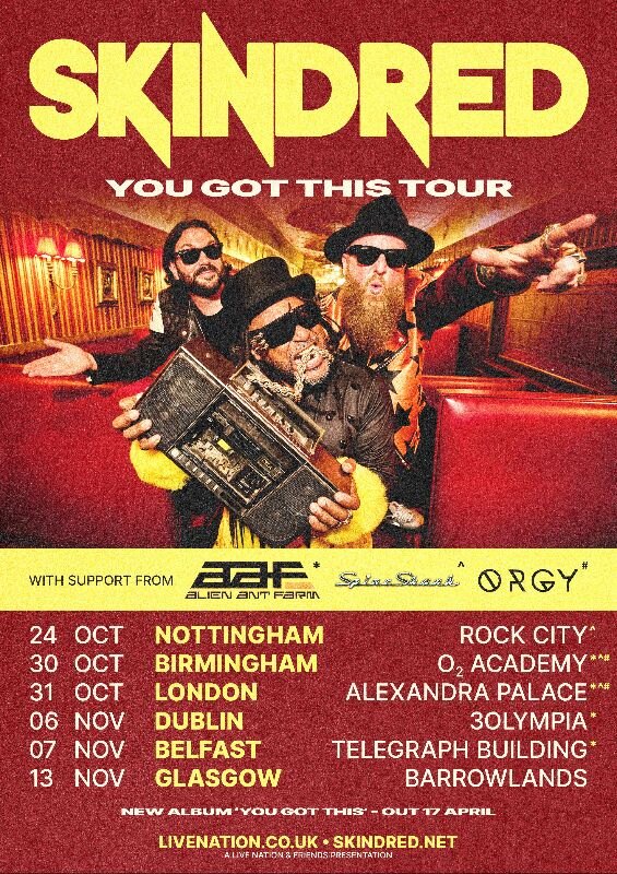 Skindred announce major UK & Ireland headline tour 