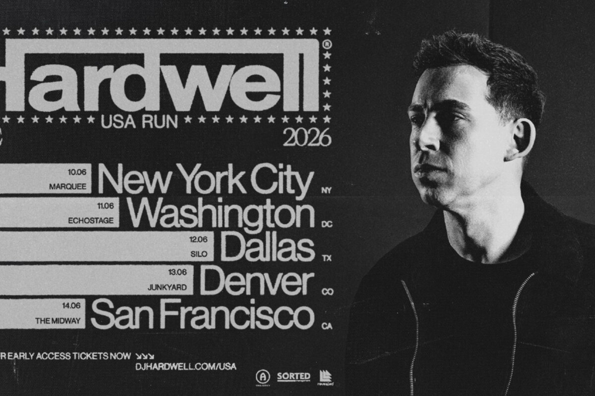Dutch heavyweight Hardwell reveals the venues for his landmark US tour in June