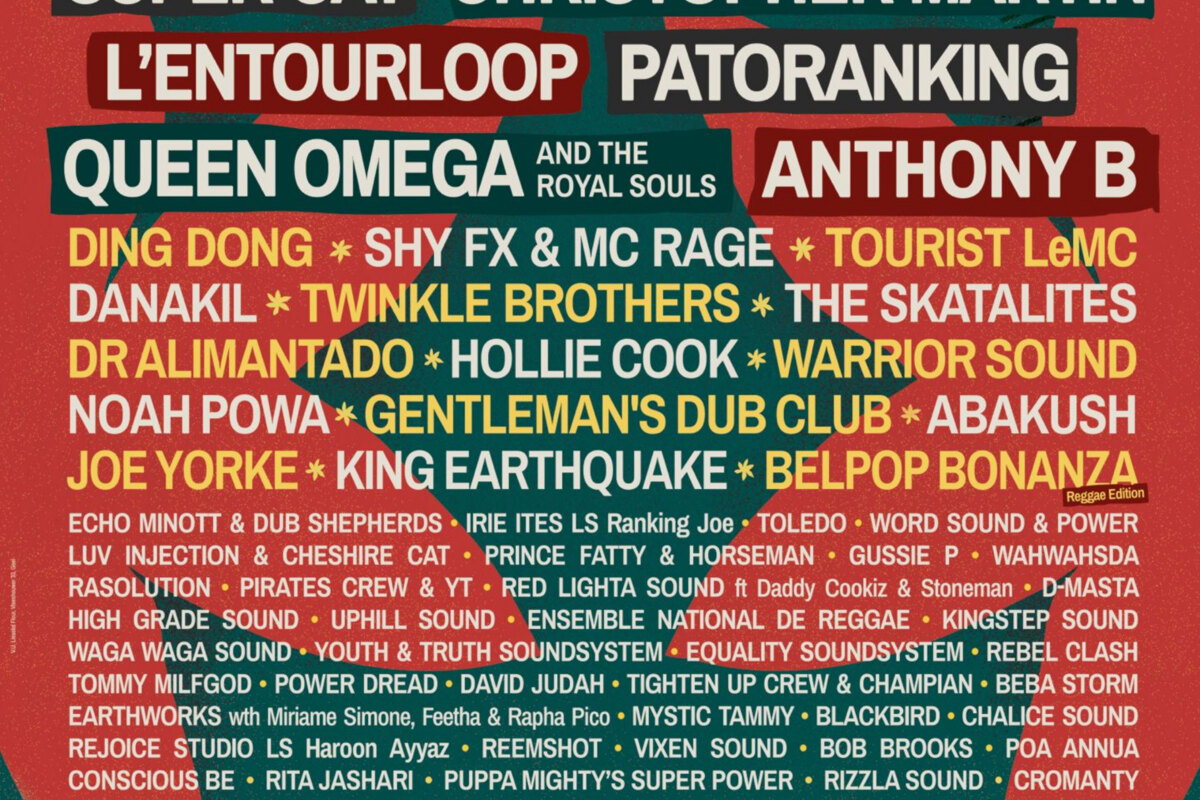 Line-up Reggae Geel 2026 is volledig!