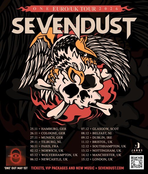 Sevendust Announce EU + UK Headliner Tour 2026!