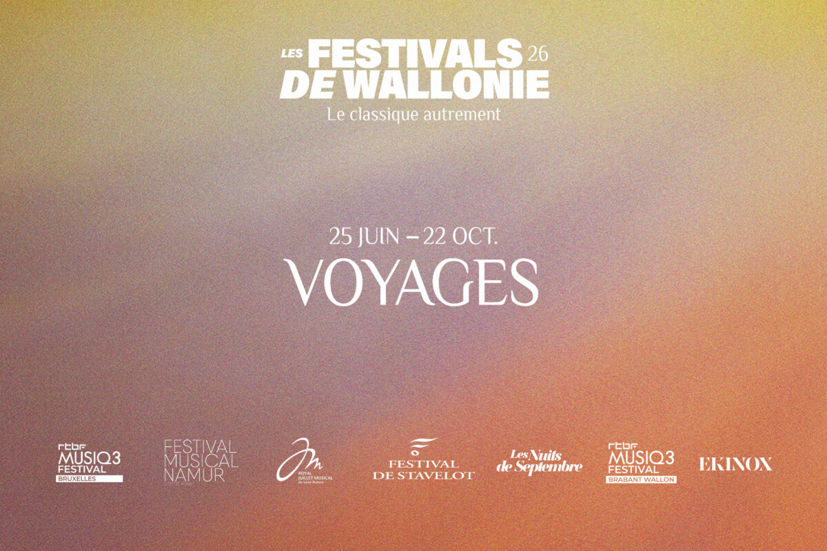 Ontdek het programma van Les Festivals de Wallonie 2026 - 'Reizen' 