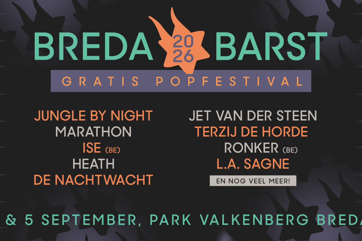 Eerste namen Breda Barst 2026 bekend!