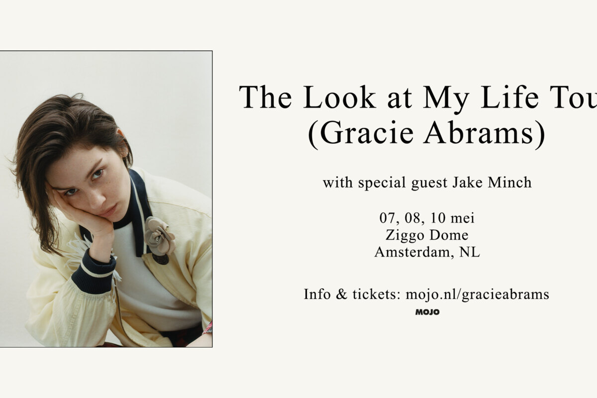 Gracie Abrams presenteert 'The Look at My Life tour' op 7, 8 en 10 mei 2027 in Ziggo Dome