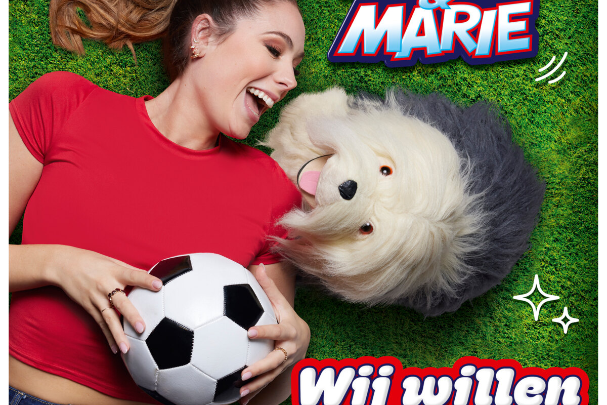 Samson & Marie supporteren mee voor de Rode Duivels tijdens het WK