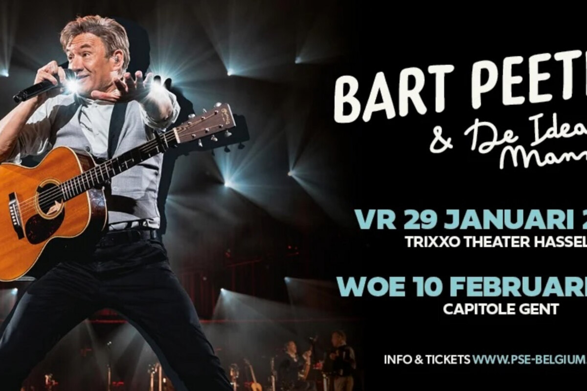 Bart Peeters & De Ideale Mannen komen naar Gent en Hasselt