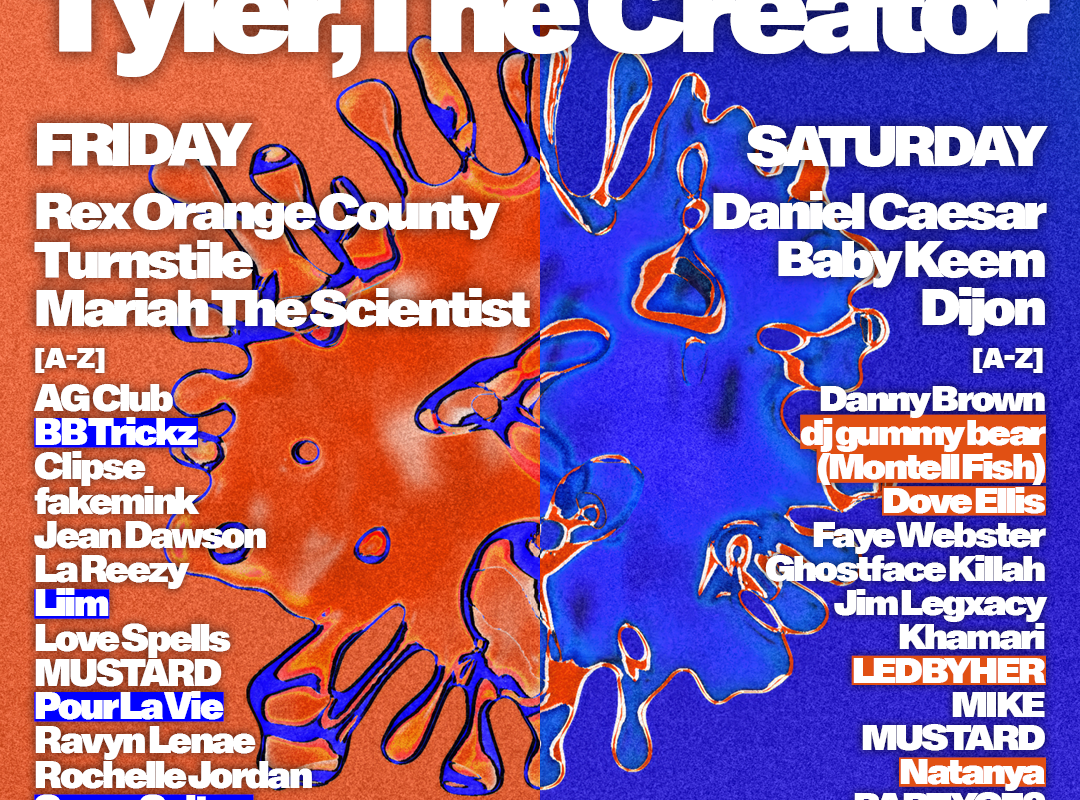  Tyler, The Creator supporting acts BB Trickz, Zack Fox, Dove Ellis and more