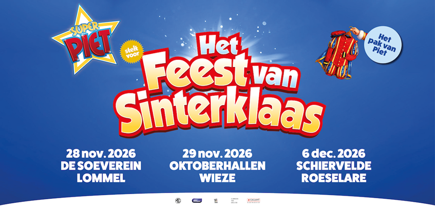Familiespektakel 'Het Feest van Sinterklaas' strijkt dit najaar neer in Lommel, Wieze en Roeselare
