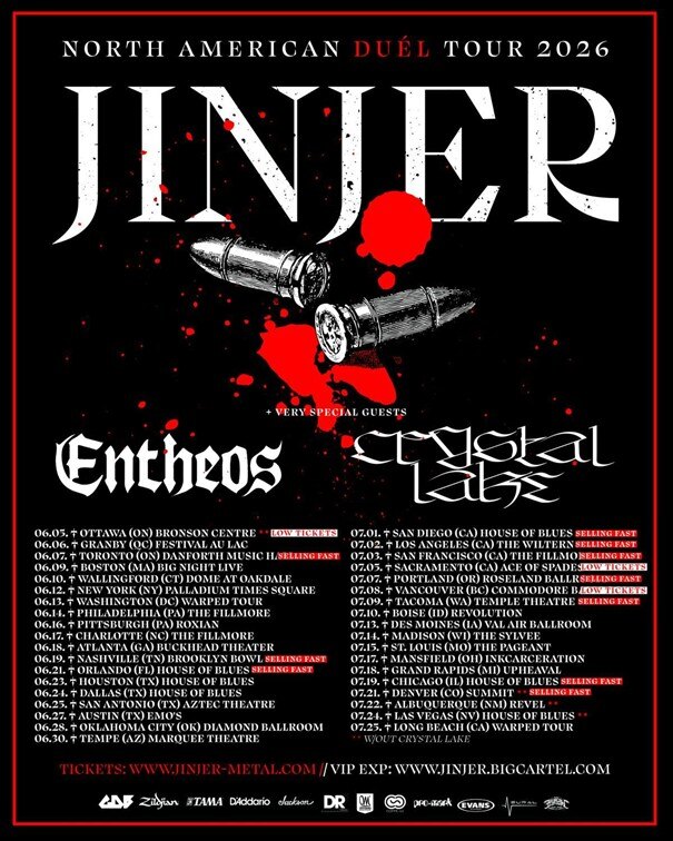 Progressive Metal Heavy Hitters JINJER Release New Live Video for “Tantrum” (Live from Oslo 2026)