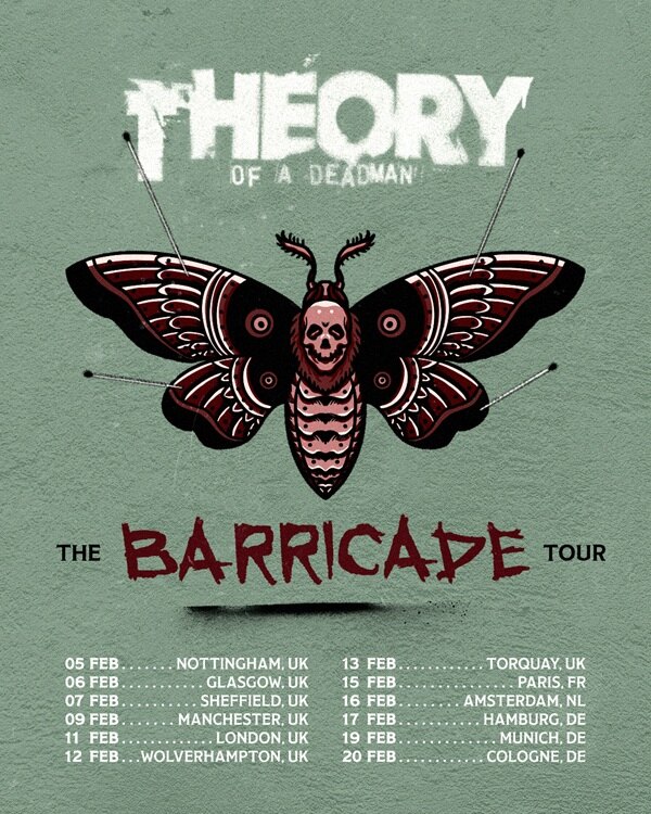 Theory Of A Deadman Return To Europe The Barricade Tour Kicks Off In February 2027