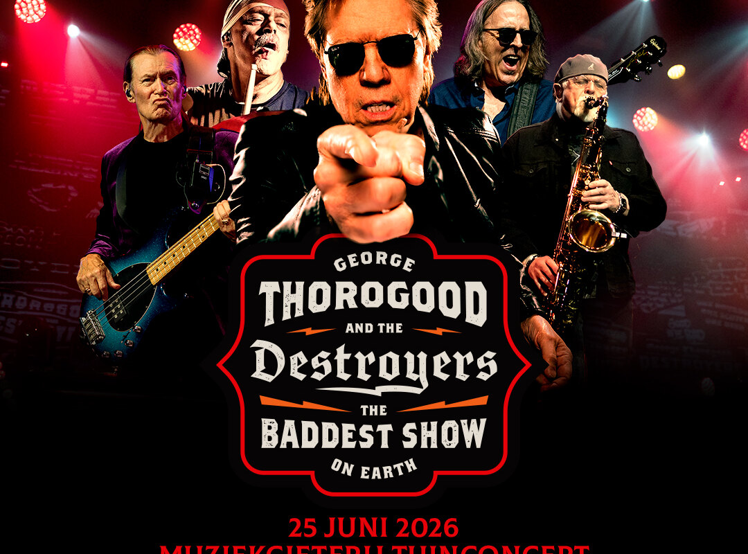 George Thorogood & The Destroyers op 25 juni in de binnentuin van Muziekgieterij