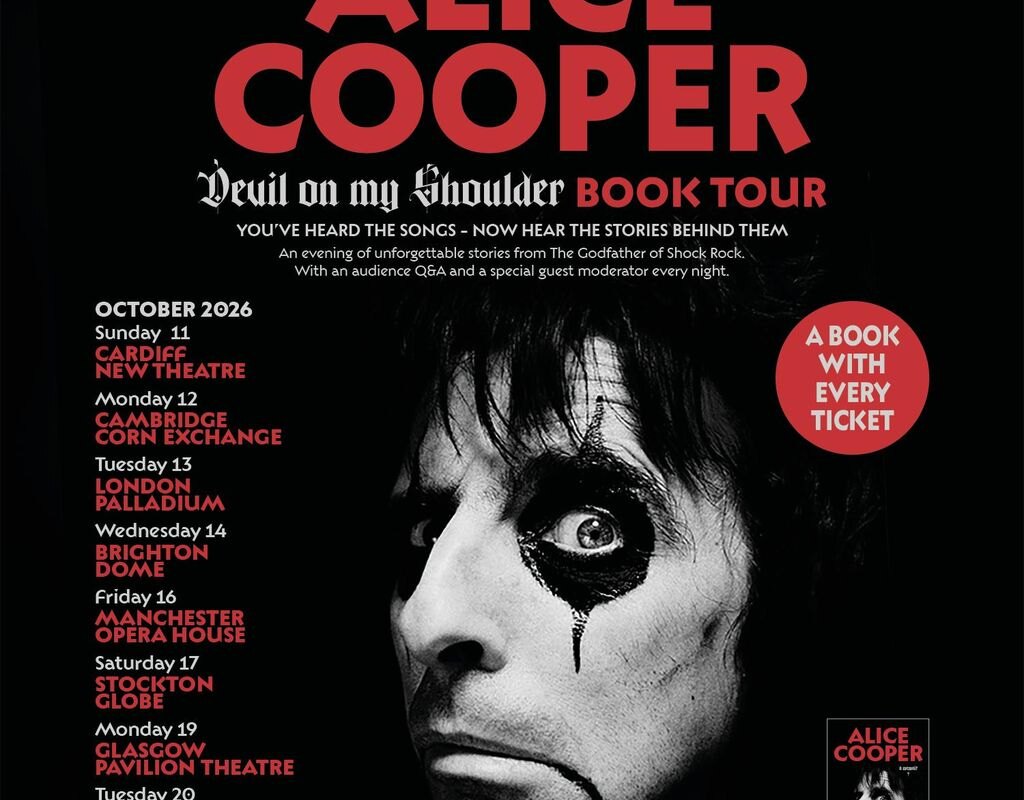 Arthur Brown special guest at Alice Cooper UK Book Tour!