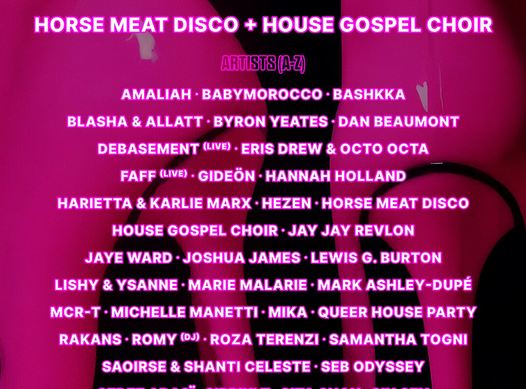 Body Movements 2026: London’s Foremost Radical Queer DIY Dance Music Gathering adds Horse Meat Disco & House Gospel Choir